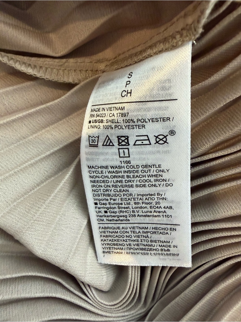 NWOT Banana Republic LENA PLEATED METALLIC TOP - Picture 10 of 10
